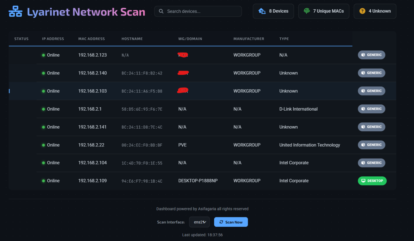 Bash Script Network Scanner